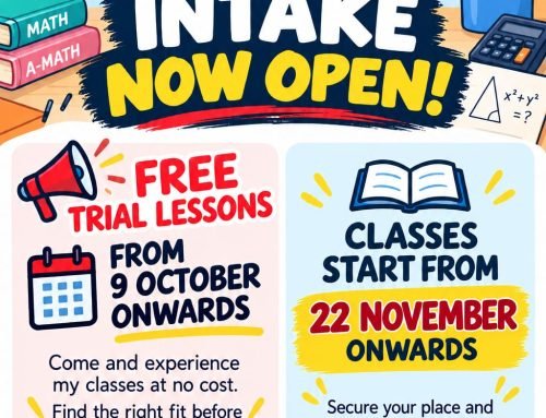 2027 Tuition Intake starts from 9th Oct 26